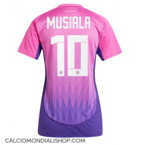 Maglie da calcio Germania Jamal Musiala #10 Seconda Maglia Femminile Europei 2024 Manica Corta